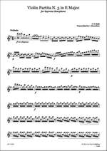 Johann Sebastian Bach: Partita No. 3 in E Major BWV 1006 Product Image