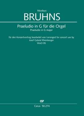 Bruhns, Nicolaus: Praeludio in G major for organ, WoO 95