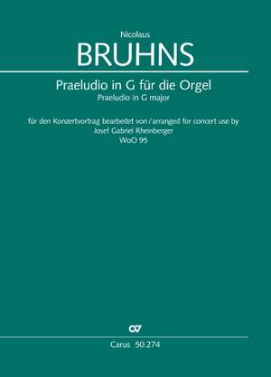 Bruhns, Nicolaus: Praeludio in G major for organ, WoO 95