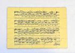 Magnetic Puzzle With Chopin Autograph And Notes