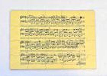 Magnetic Puzzle With Chopin Autograph And Notes