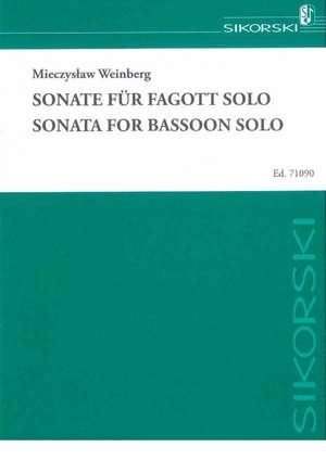 Weinberg, M: Sonate für Fagott solo
