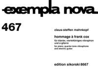 Mahnkopf, C: Hommage à Frank Cox