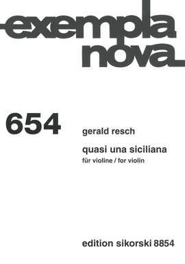 Resch, G: Quasi una Siciliana