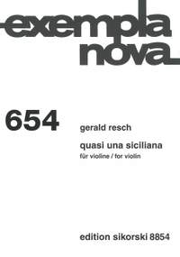 Resch, G: Quasi una Siciliana