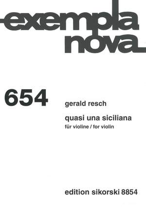 Resch, G: Quasi una Siciliana 654