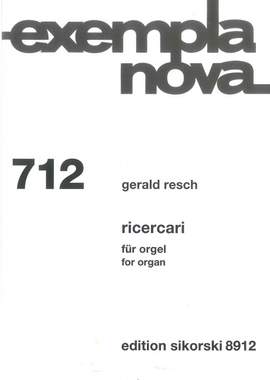Resch, G: Ricercari für Orgel