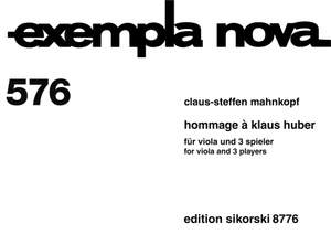 Mahnkopf, C: Hommage à Klaus Huber