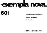 Mahnkopf, C: mehr [!] Wasser