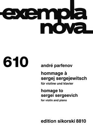 Parfenov, A: Hommage à Sergej Sergejewitsch 610