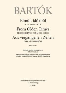 Bartok, Bela: From Olden Times (lower voices)