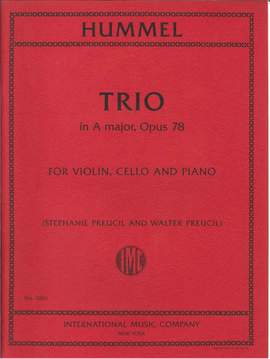 Johann Nepomuk Hummel: Trio In A Major Op. 78