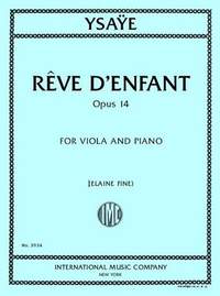 Eugene Ysaye: Reve d'Enfant Op. 14