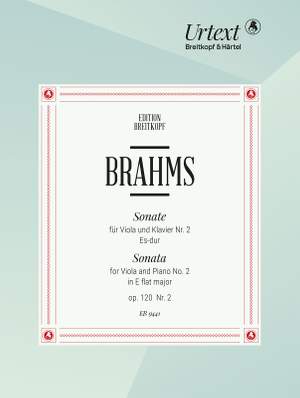 Brahms, Johannes: Sonata No. 2 in E flat major Op. 120/2