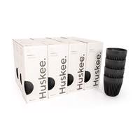 12x 8oz HuskeeCup 4-pack - Charcoal