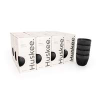 12x 6oz HuskeeCup 4-pack - Charcoal