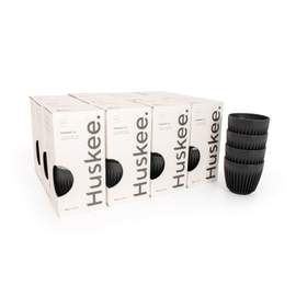 12x 6oz HuskeeCup 4-pack - Charcoal