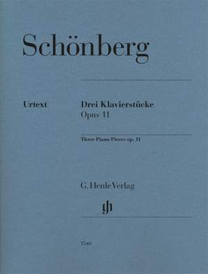 Schoenberg, A: 3 Klavierstücke op. 11 op. 11
