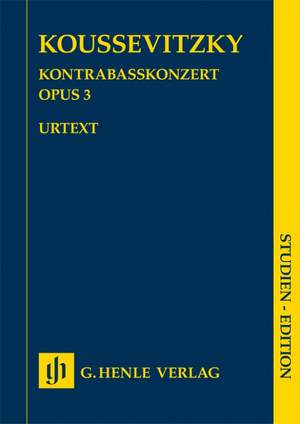Koussevitzky, S: Kontrabasskonzert op. 3