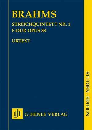 Brahms, J: Streichquintett Nr. 1 F-dur op. 88 op. 88