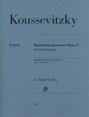 Sergei Koussevitzky: Double Bass Concerto, Op. 3
