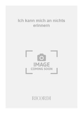 Enno Poppe: Ich kann mich an nichts erinnern