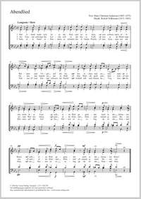 Volkmann, Robert: Abendlied in E flat major