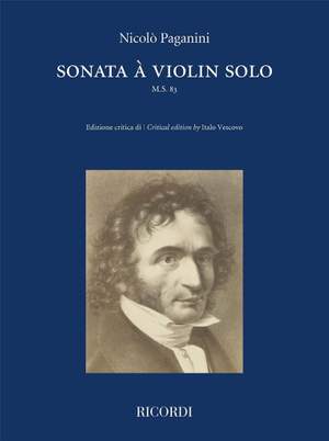 Nicolò Paganini: Sonata à violin solo (M.S. 83)