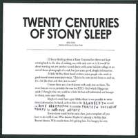 Twenty Centuries of Stony Sleep