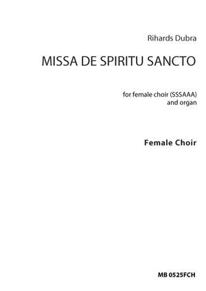 Dubra, Rihards: Missa de Spiritu Sancto (choral part)