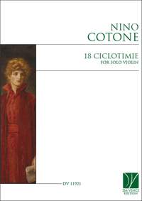 Nino Cotone: 18 Ciclotimie, for Solo Violin