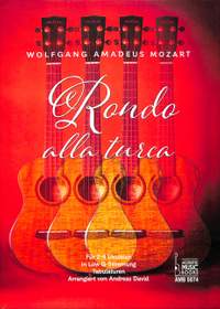 Andreas David: W. A. Mozart - Rondo alla turca für 1-4 Ukulelen.