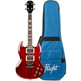 Pioneer Tenor Electric Ukulele - Cherry Red