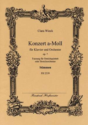 Schumann, C: Konzert a-Moll für Klavier und Orchester op. 7