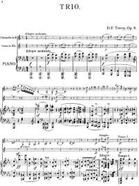 Tovey, Donald Francis: Trio op. 8 for clarinet, horn and piano