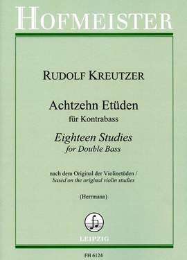 Kreutzer, R: Achtzehn Etüden für Kontrabass
