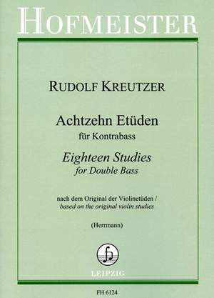 Kreutzer, R: Achtzehn Etüden für Kontrabass