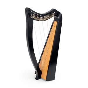 MMX celtic harp in black - 19 strings