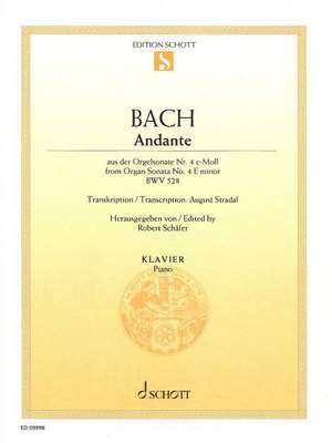Bach, J S: Andante from Organ Sonata No. 4 in E minor, BWV528