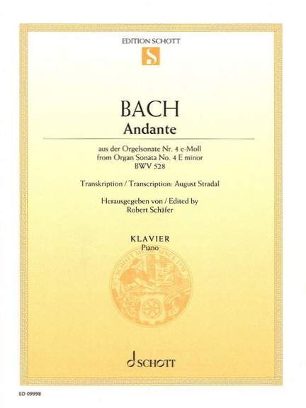 Bach, J S: Andante from Organ Sonata No. 4 in E minor, BWV528