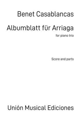 Benet Casablancas: Albumblatt für Arriaga