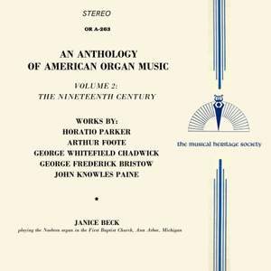An Anthology of American Organ Music: Vol. 2 - The Nineteenth Century