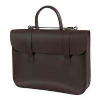 Oxford Traditional leather music case - Chocolate brown