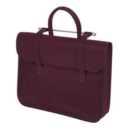 Oxford Traditional leather premium music case - Plum