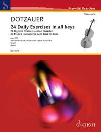 Dotzauer, J J F: 24 Daily Exercises in all Keys op. 155