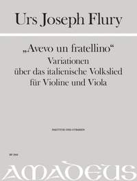Flury, U J: "Avevo un fratellino" Variationen über das italienische Volkslied in F-dur (2020)