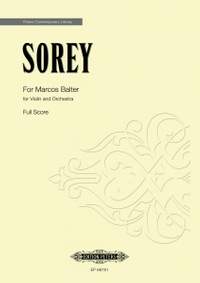 Sorey, Tyshawn: For Marcos Balter