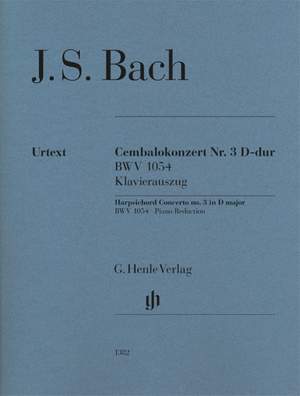 Bach, J S: Harpsichord Concerto No. 3 BWV1054