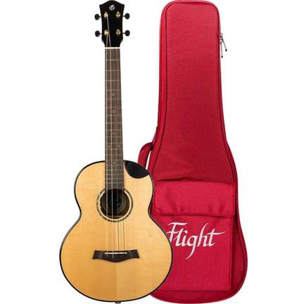 Aurora Solid Top Baritone Electro Ukulele - Nat