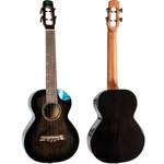 Nighthawk Tenor Electro Ukulele - Black Stain Product Image